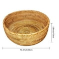 thumbnail image 5 of Shoreew Rattan Storage Basket Round Serving Organizer Baskets for Living Room Handwoven Fruit Bowl Bread Basket for Kitchen Counter, 5 of 5