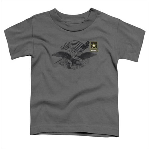 Army Left Chest S/S Toddler T-Shirt Charcoal
