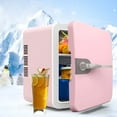 thumbnail image 3 of HIBIBUD Mini Fridge,6L Mini Fridge With Freezer,Energy Saving,Low Noise,Small Refrigerator For Beauty&Makeup,Dorm Office And Car,Small Refrigerator With Freezer White, 3 of 7