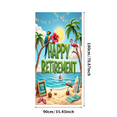 thumbnail image 4 of Colorful Theme Retirement Banner Tropical Design Outdoor Celebration for Retirement Party Beach Decoration Outdoor Event, 4 of 9
