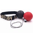 thumbnail image 3 of Pelota de reacción de boxeo, pelota de velocidad, pelota mágica, pelota de descompresión montada en la cabeza, pelota de entrenamiento de reacción, pelota de fitness, 3 of 3