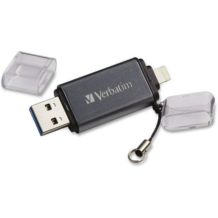 UPC: 0023942493006 | Verbatim  VER49300  iStore  n  Go Dual 3.0 Flash Drive  1 Each  Graphite