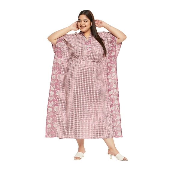 Oussum Cotton Kaftan For Women Beach Caftan Coverup Plus Size Dress