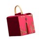 thumbnail image 4 of Caja de regalo portátil, caja de recuerdo, cesta de embalaje para regalo, bolsa de golosinas elegante y versátil. rojo, 4 of 9