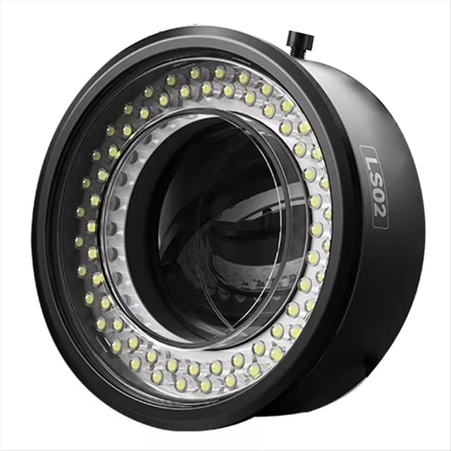 Dual Polarized Microscope Polarized Ring Light 64 LED Anti Glare NO Reflections Ultra Bright for Most Microscope Lamp,1 * Polarized Ring Light,Black