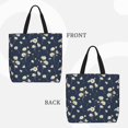 thumbnail image 2 of Pofeuu Daisies Flowers Print Tote Bag for Women,Hobo HandBags with Zipper,Large Capacity Casual Shoulder Handbags with Inner Pockets, 2 of 7