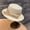 Off white, variant on Grass Hat Women's Summer Sun Shading And Sun Protection Hat, Bow Shaped Large Brimmed Straw Woven Fisherman Hat, Sweet Top Hat, Beach Hat