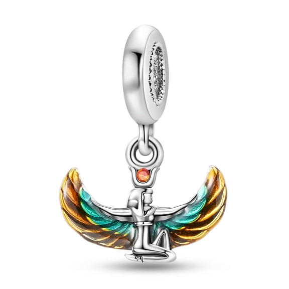 MULA 925 Sterling Silver Charms for Women Isis Beads for Bracelet and Necklace Gift for Her