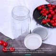 thumbnail image 1 of 24Pcs 86mm Split-Type Wide Mouth Jars Jar Caps Lids Storage Caps with Silicone Sealing Rings Replacement Seal Cover, Silver, 1 of 8