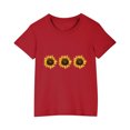 thumbnail image 1 of RXIRUCGD 2025 Vêtements d'Été pour Enfants T-shirt Imprimé Mode Mignon Col Rond Manches Courtes, 1 of 5
