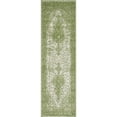 thumbnail image 1 of Unique Loom Bromley Traditional Border Rug 2' x 6' 7 Runner Green/Ivory, 1 of 1