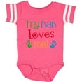 thumbnail image 3 of Inktastic My Nan Loves Me Boys or Girls Baby Bodysuit, 3 of 5