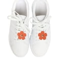 thumbnail image 2 of Unique Bargains 1 Pair Shoelace Charms Faux Leather Flower Fashion Shoe Accessories Orange, 2 of 5