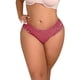 thumbnail image 1 of Gibobby Tangas de mujer Encaje No Show Bikini Soft Breathe Bragas sin Sexy Hipster Ropa interior para mujeres(Rojo,G), 1 of 5