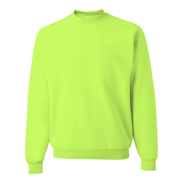 JERZEES Jerzees 8 oz. 50/50 Fleece Crew (562) Safety Green, M