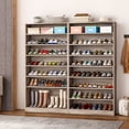 thumbnail image 4 of Demi Bonn Wooden Shoe Rack 9-Tier Shoe Storage Organizer Entryway Shoe Shelf, 40-45 Pairs Freestanding Shoe Cabinet, Gray, 4 of 10