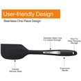thumbnail image 2 of Silicone Spatula Heat Resistant Silicone Dough Scraper Set High Quality Small Non Stick Rubber Spatulas Bpa Free Silicone Spatula Seamless One-Piece Design For Baking Or Cooking (Black), 2 of 7