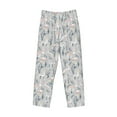 thumbnail image 5 of Balery white Moose winter tree print Men's Pajama Pants,Ultra Lightweight Pjs,Lounge Pant-Medium, 5 of 9