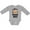 AC-Heather Grey, variant on Monkey I Love Hanging out with My Uncle Boys or Girls Long Sleeve Baby Bodysuit