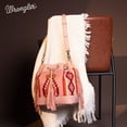 thumbnail image 3 of Wrangler Hobo Bags for Women Designer Bucket Purses Western Shoulder Handbags, Pink, 3 of 7