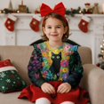 thumbnail image 2 of Yuyamidu Black Cat Sweatshirt for Girls 3T 4T Cute Animal Graphic Sweatshirts Long Sleeve Ruffle Shoulder Crewneck Pullover Tops Lightweight Soft Outdoor Play Wear, 2 of 8