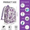 thumbnail image 5 of Refined Flowers Design Backpack with Generous Storage, Perfect for Academic and Professional Use, Sturdy Construction, Welcoming Gift for New Employees, 5 of 5