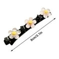 thumbnail image 3 of Fiudx Horquilla para Flequillo, Elegante Pinza con Diamantes de Imitación, Elegante Accesorio para El Cabello con Flocado, Fácil de Usar para Un Peinado Rápido, Perfecta para Fiestas, Bodas y Trabajo, 3 of 4