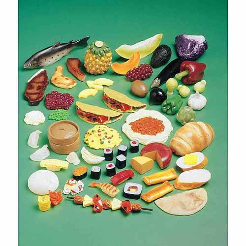 Childcraft MultiEthnic Play Food Set, 63 Pieces