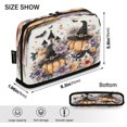 thumbnail image 3 of Standing Pencil Case with Base Large Capacity Stationery Pouch Pen Bag with Zipper for Women Men Pumpkins and Witch Hats, 3 of 7