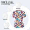thumbnail image 3 of Picia Watercolor Owl Pattern Mens Polo Shirts Quick Dry Short Sleeve Golf T Shirt Performance Moisture Wicking Casual Workout Baseball T-shirt-Large, 3 of 7