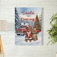 thumbnail image 2 of Santa is Coming Vizsla Merry Christmas Xmas Noel Truck Tree Vertical Matte Canvas Poster Vizslas Dog Lover Gifts Idea Wall Art Home Decor - 02023, 2 of 5