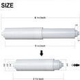 thumbnail image 2 of 2 Pack - 6-1/4" White Toilet Paper Holder Spring Loaded Roller Replacement (A-2615), 2 of 3