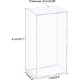 thumbnail image 2 of MECCANIXITY Acrylic Display Case Plastic Box Cube Storage Box Clear Assemble Showcase 4.3x4.3x16.1 Inch for Collectibles, 2 of 6