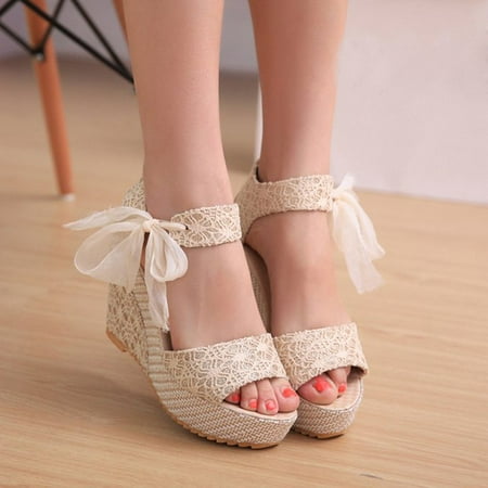 

HIBRO Women Fashion Summer Slope With Flip Flops Sandals Loafers Shoes
