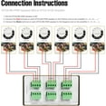 thumbnail image 2 of Sound Town Commercial Sound System Set with a 3-Zone Low-Impedance Bluetooth Amplifier, 6 x 6.5“ Coaxial in-Ceiling Flush Mount Speakers, White (STCA6130X6CS6N), 2 of 7