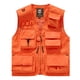 thumbnail image 1 of Tank Tops Hombres Casual Loose Fit con Diseño de Bolsillo Múltiple, Cremallera Multifuncional con Cuello en V Al Aire Libre Top de Voluntario de Emergencia, 1 of 6