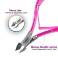 thumbnail image 5 of Professional Cuticle Trimmer Nail Cuticle Cutter Stainless Steel Cuticle Nippers with Sharp Blades of Cuticle Remover Clippers Manicure Tools Double Spring - Pedicure Nail Tools (Pink - 4 Pack), 5 of 7