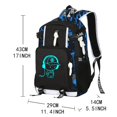 thumbnail image 2 of 1pc Glow In The Dark Backpack, Breathable Back Cushion Backpack, Lightweight Backapck, Large Capacity Students Schoolbag For Boys And Girls, Simple Casual Backpack, 2 of 5