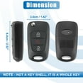 thumbnail image 5 of 3 Button Flip Car Keyless Entry Remote Control Key Fob NYOSEKSAM11ATX for Kia Soul 2011-2013 Sportage 10-13 315MHz, 5 of 7