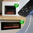 thumbnail image 4 of Télécommande de Remplacement pour Cheminée Électrique, Compatible avec Cheminée Encastrée EUERIUP&BOSSIN et Murale, 4 of 7
