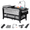 GRAY, variant on EaseBaby Baby Bassinet, Portable Playard,Infant Crib with Reversible Changing Table for Newborn to Toddlers,Unisex,Gray