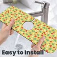 thumbnail image 6 of Sikiie Floral Strawberr Splash Guard for Sink Faucet-1 PC Super Absorbent Fast Drying Mat Sink Gadgets-Splash Guard for Kitchen, Sink Mat, 6 of 7
