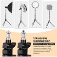thumbnail image 3 of IBAOLE Photographic Lighting Stand 78.7"/6.6ft Studio Light Tripod Stand Foldable Aluminum Photography Light Stand Boom for Reflector Umbrella Softbox Light Background, 3 of 7