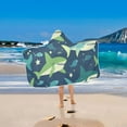 thumbnail image 2 of Yayeee Kids Hooded Towels Toddler Soft Absorbent Beach Bathing Wrap 50" x 23.5", Sharks Pattern, 2 of 5