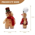 thumbnail image 2 of Christmas Decorations Indoor 11.8 inch Gingerbread Plush Ornaments Gingerbread Man Stuffed Animal Christmas Decor Gift for Kids Girls (Girl), 2 of 7