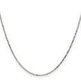 thumbnail image 2 of Primal Gold 14 Karat White Gold 1.40mm Diamond-cut Cable Chain, 2 of 7
