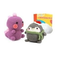thumbnail image 3 of Dinosaur Crochet Kits Dolls DIY Knitting Crocheting Animal Set for Beginner Kids Adults Handmade Wool Yarn Thread Sewing, 3 of 8