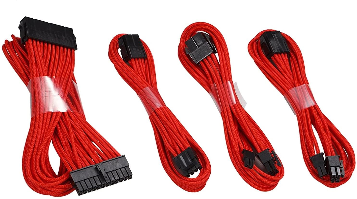 upHere Sleeved Cable Cable Extension for Power Supply with Extra