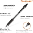 thumbnail image 2 of Shuttle Art Black Gel Pens, 70 Pack Retractable Medium Point Rollerball Gel Ink Pens Smooth Writing with Comfortable Grip for Office Home Work, 2 of 9