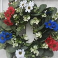 thumbnail image 4 of Chmadoxn Fourth of July Decorations Independence Day Simulation Wreath Door Decoration Withleaf Pendant, 4 of 9